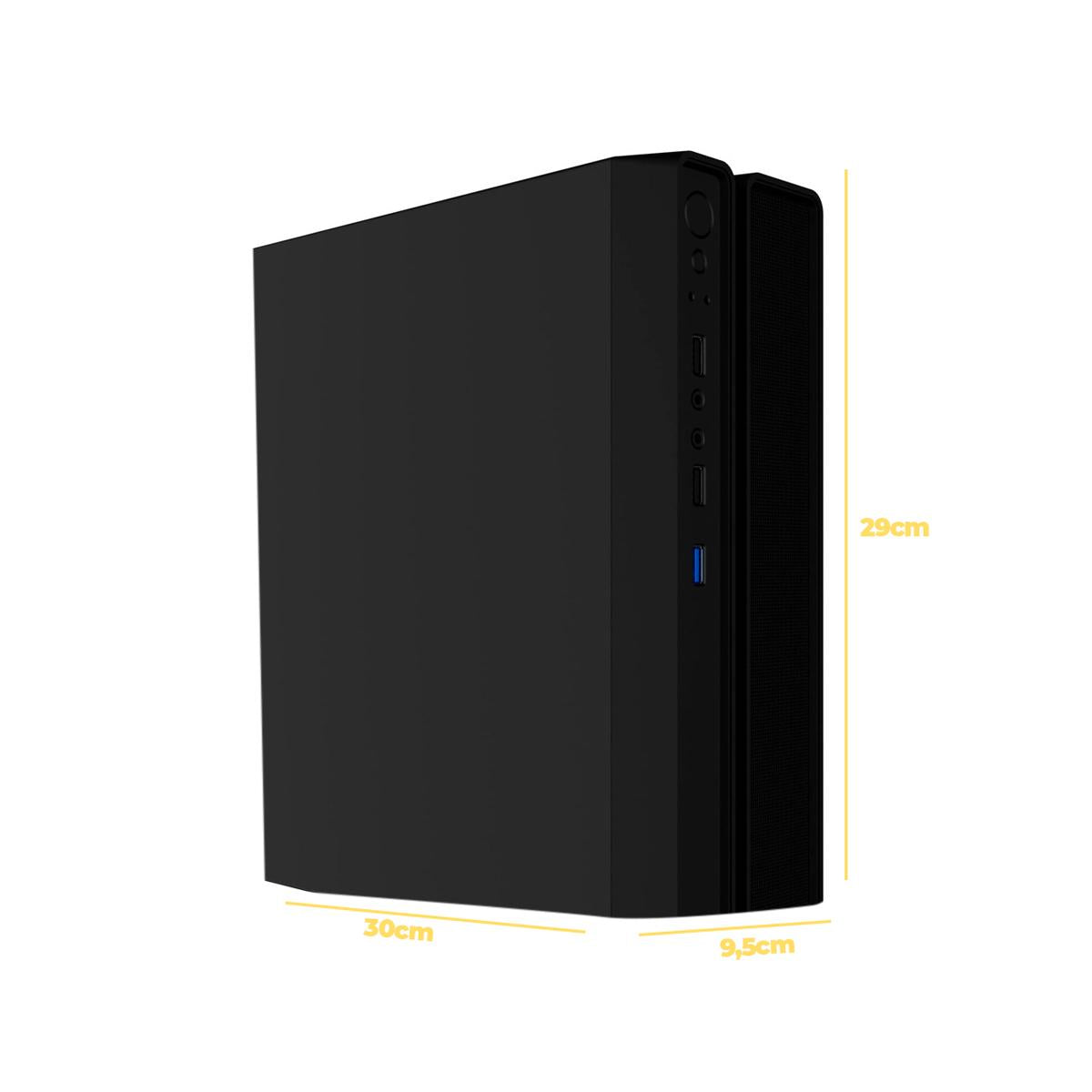 Gabinete Office Slimdesk Bluecase M-ATX com Fonte 200W e USB 3.0 - BG-2002