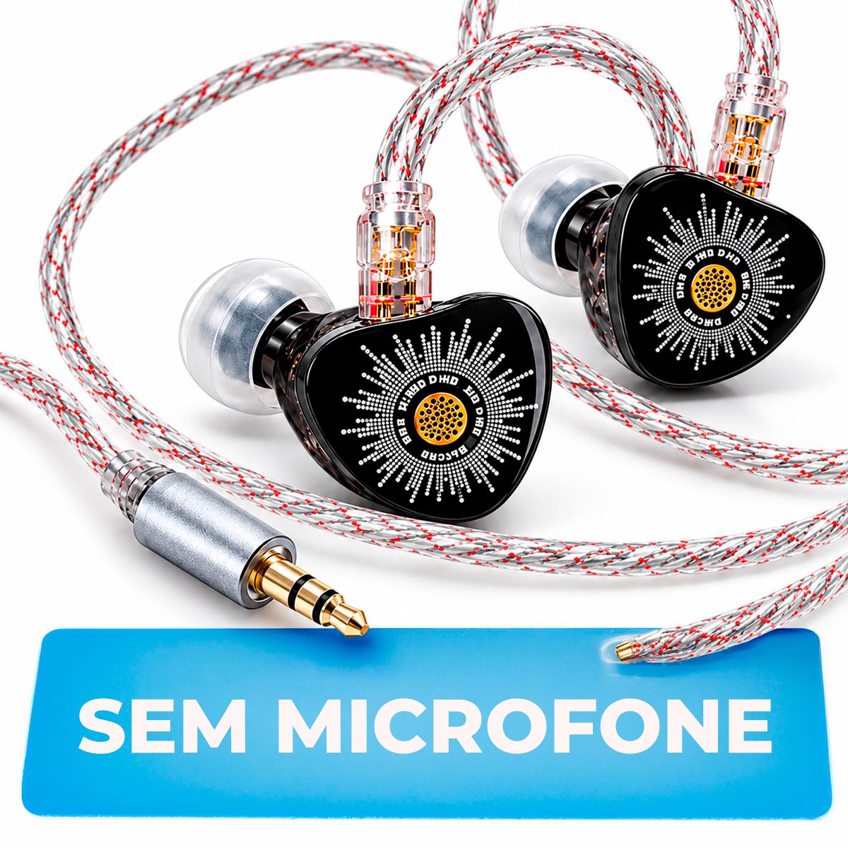 Fone Gamer In Ear Kiwi Chorus 3.5mm com Driver DLC para FPS e Esports
