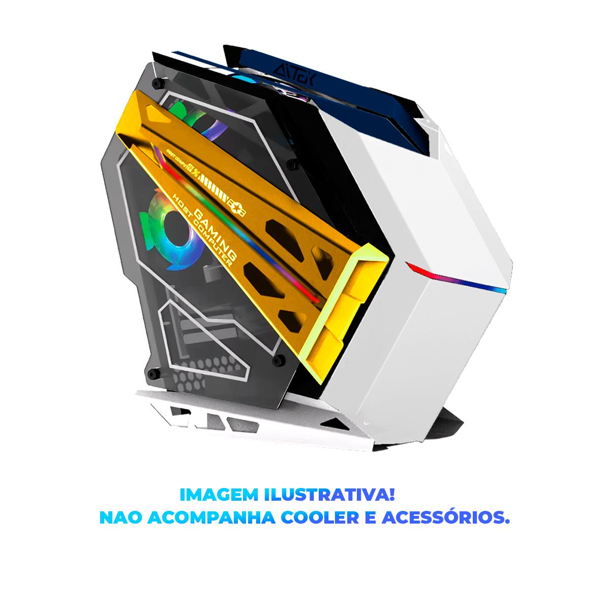 Gabinete Gamer Aitek Phantom Suporte Water Cooler 240mm USB 3.0 - DELTA-PHANTOM-GMB