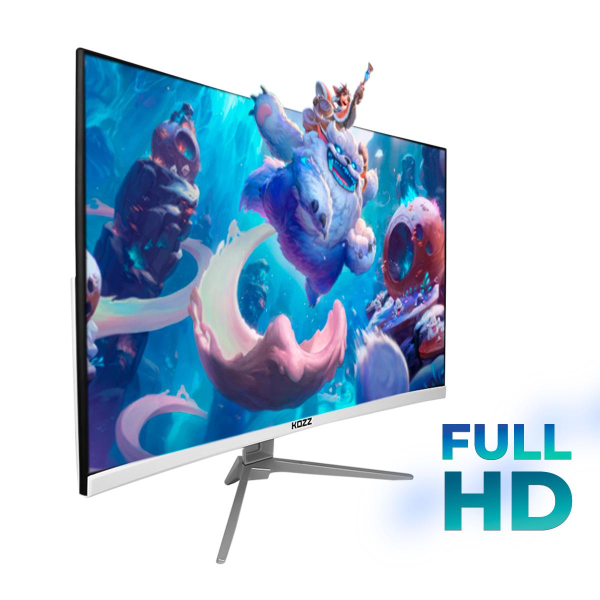 Monitor Curvo Led 27” IPS Borda Fina Full HD Gamer Ajustável Visão Ampla - KZ-M2705C