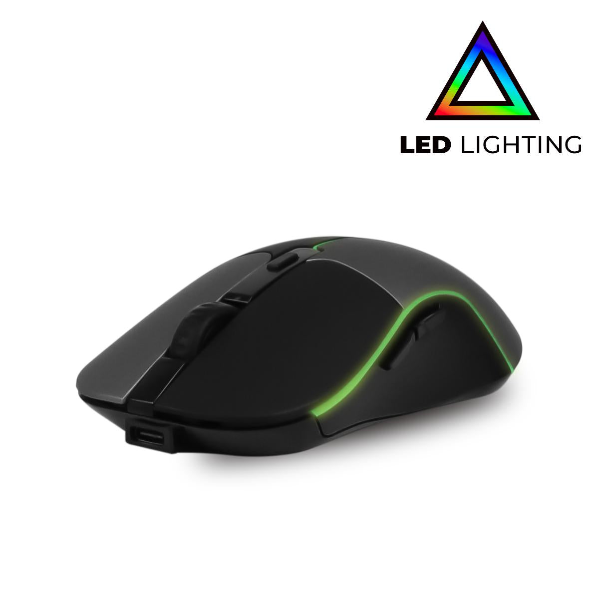 Mouse Gamer Anúbis Wireless Sem Fio Bluetooth Oberon RGB 1600 DPI Recarregável - KP-MU018
