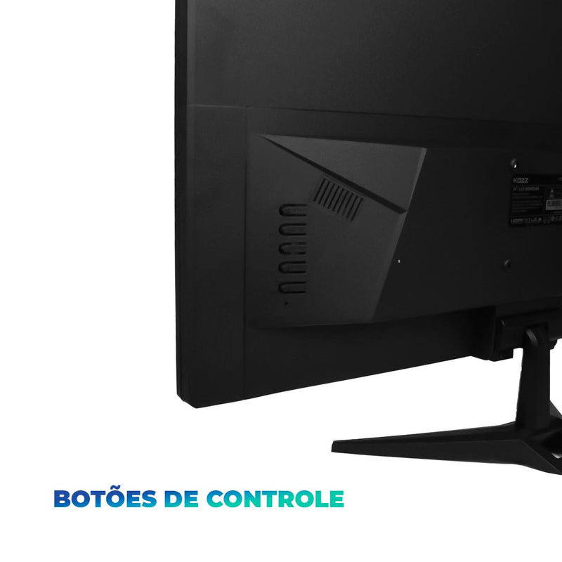 Monitor Gamer 24” Full HD Kozz M2400 - Controle Luz Azul 5ms 60Hz Bivolt