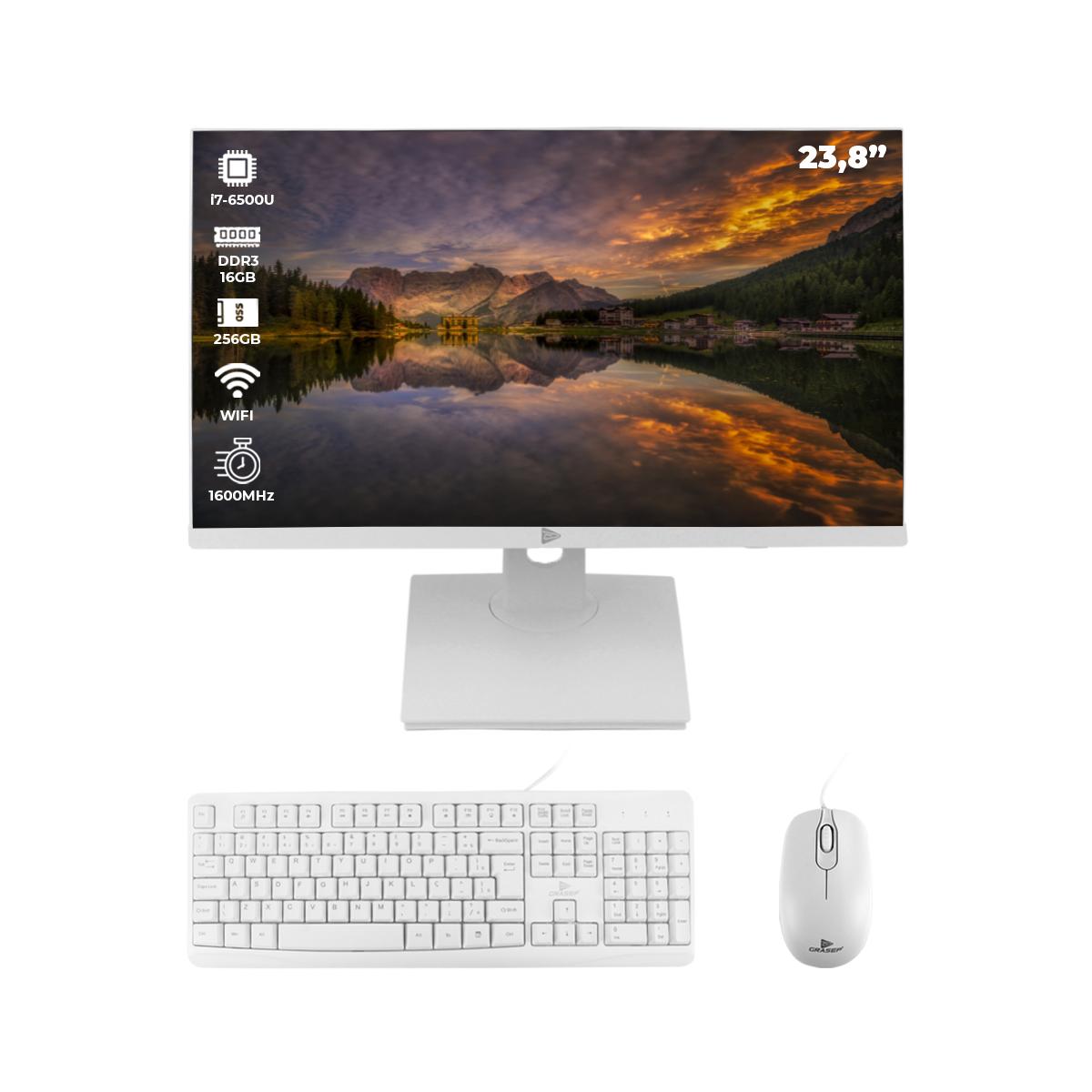 All In One 23,8’’ i7 6500U Grasep 16GB SSD 256GB Windows 11 Pro Webcam Wi-fi - D-AI18