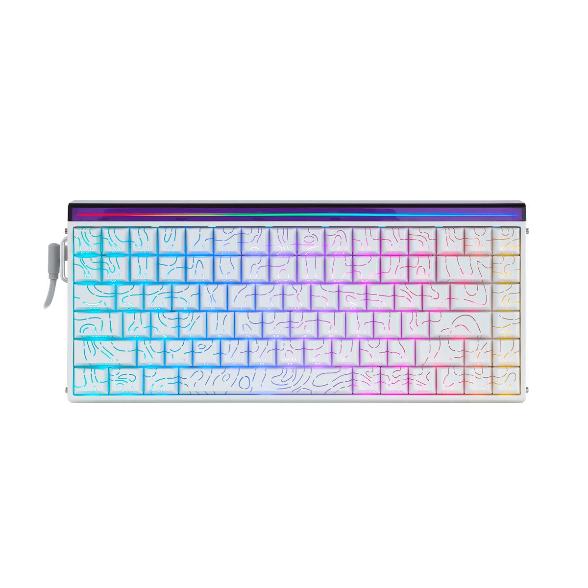 Teclado Mecânico AULA Hero 84 HE 75% RGB Isolamento Acústico