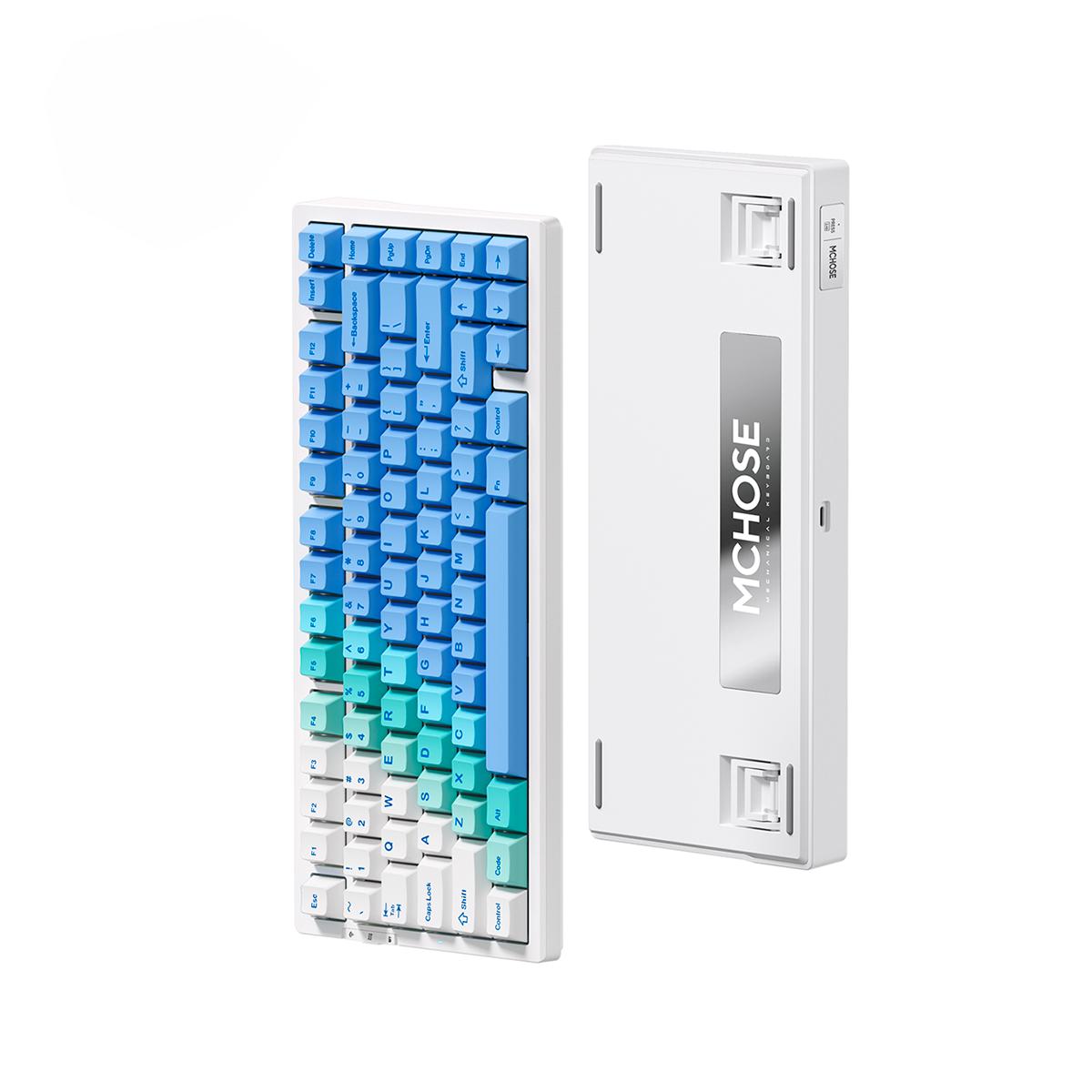 Teclado Gamer Sem Fio MCHOSE G75 Pro – Bateria 8000mAh e Keycaps PBT