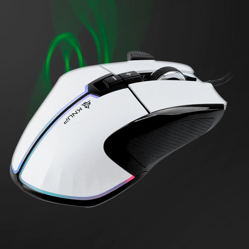Mouse Gamer RGB 9 Botões 7200 DPI Knup Duplo Clique Ergonômico Anúbis - KP-MU014