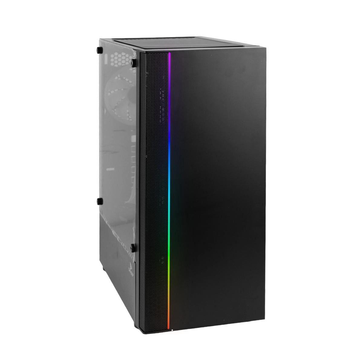 Gabinete Gamer Mid Tower Grasep 3 Fans RGB, Lateral Acrílico e HUB - D-ATX14