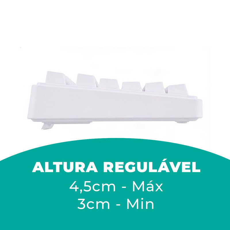 Teclado Gamer AULA F75 Gasket Mount Sem Fio Bluetooth RGB