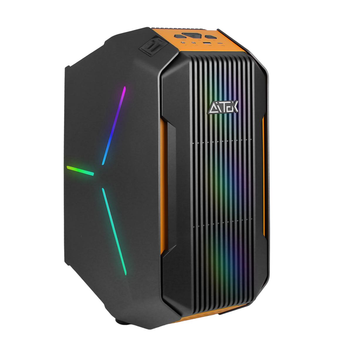 Gabinete Gamer Aitek USB-C e 3.0 Suporte M-ATX/ITX Water Cooler 240mm - DELTA-HYPERION-GM