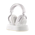 Headset Gamer MCHOSE V9 Turbo Branco Silver 200h Bateria Base Magnética RGB Wireless