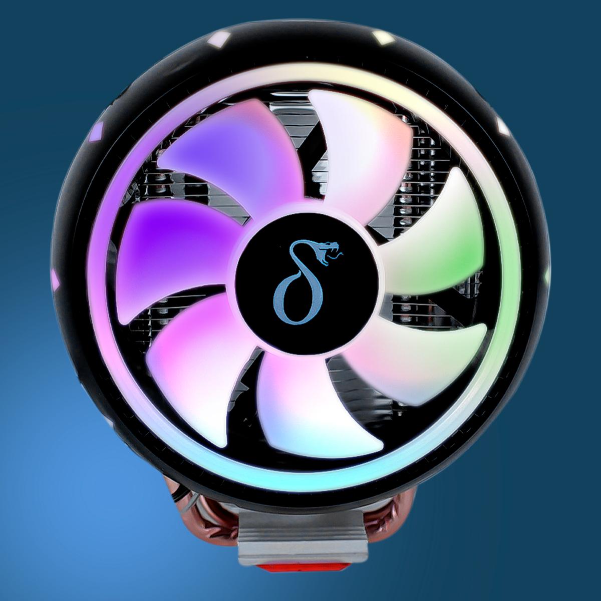 Cooler Fan RGB Aitek para Processador AMD e Intel 12V Silencioso e Potente - DELTA-C2213