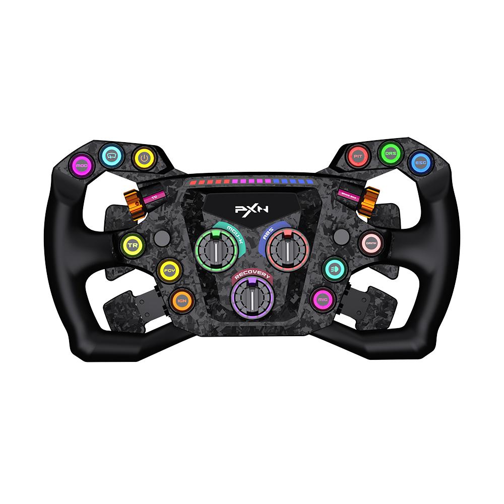 Kit Simulador de Corrida PXN VD10 10NM + Volante GT One 12 Botões RGB