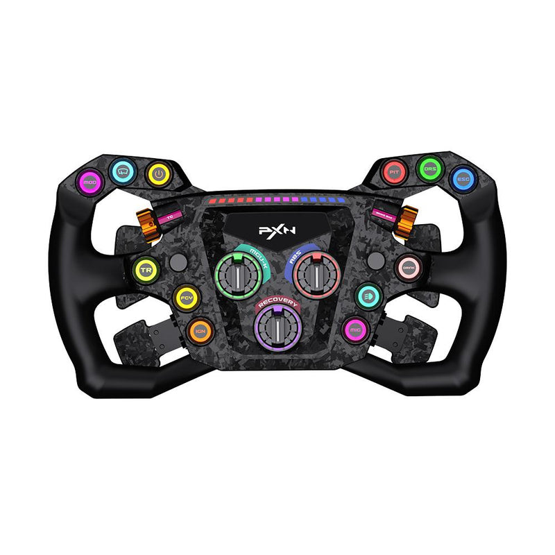 Volante Gamer PXN GT One Alta Performance para Simuladores Iluminação RGB - PXN-WGTL-GT-ONE