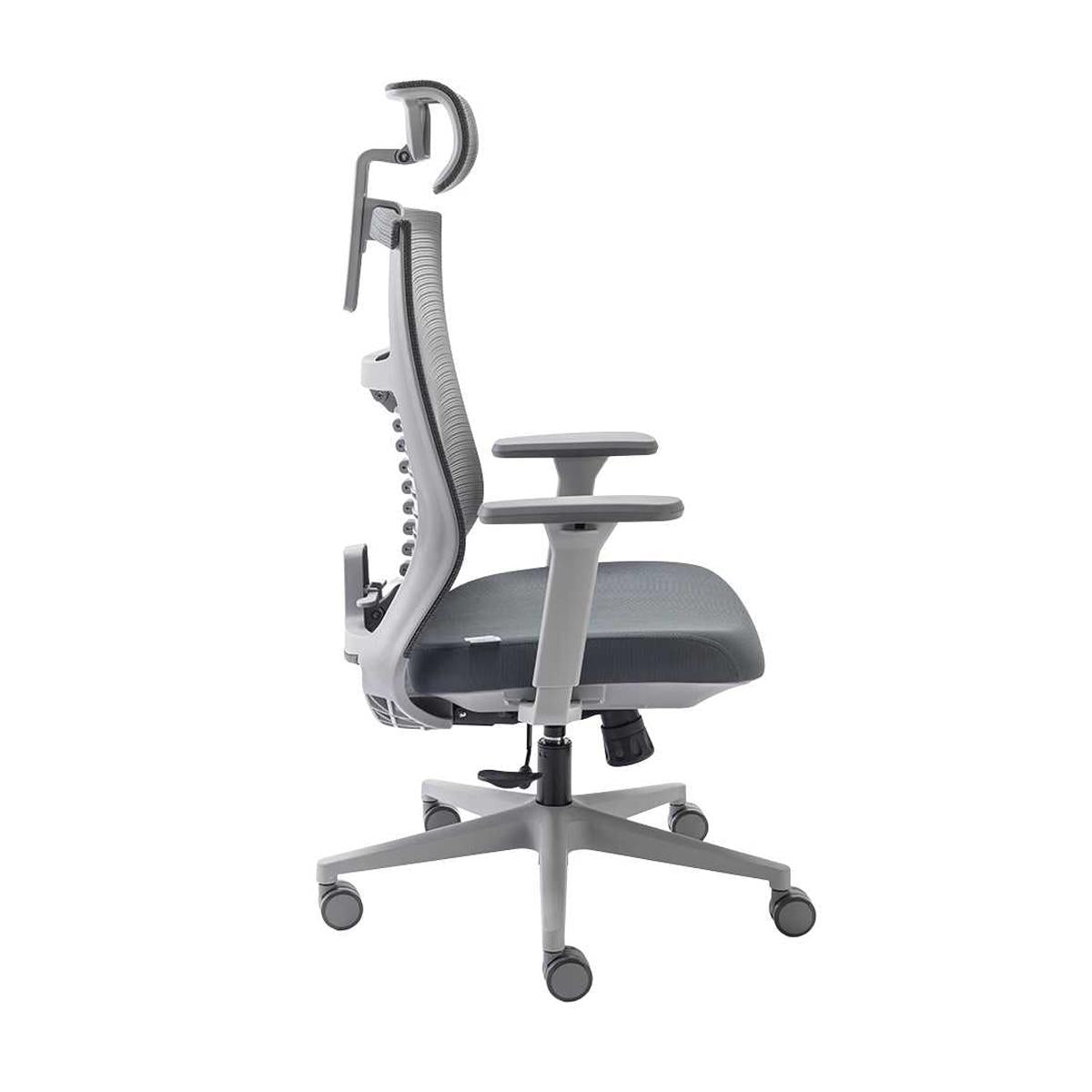 Cadeira Ergonômica Elements Vertta Cinza para Home Office e Estudo Ajuste de Altura e Lombar Estrutura Reforçada - ELEM-70053