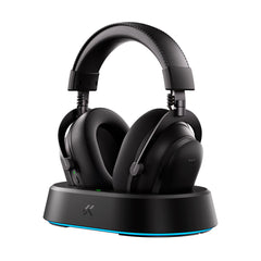 Headset Gamer MCHOSE V9 Turbo Preto 200h Bateria Base Magnética RGB Wireless