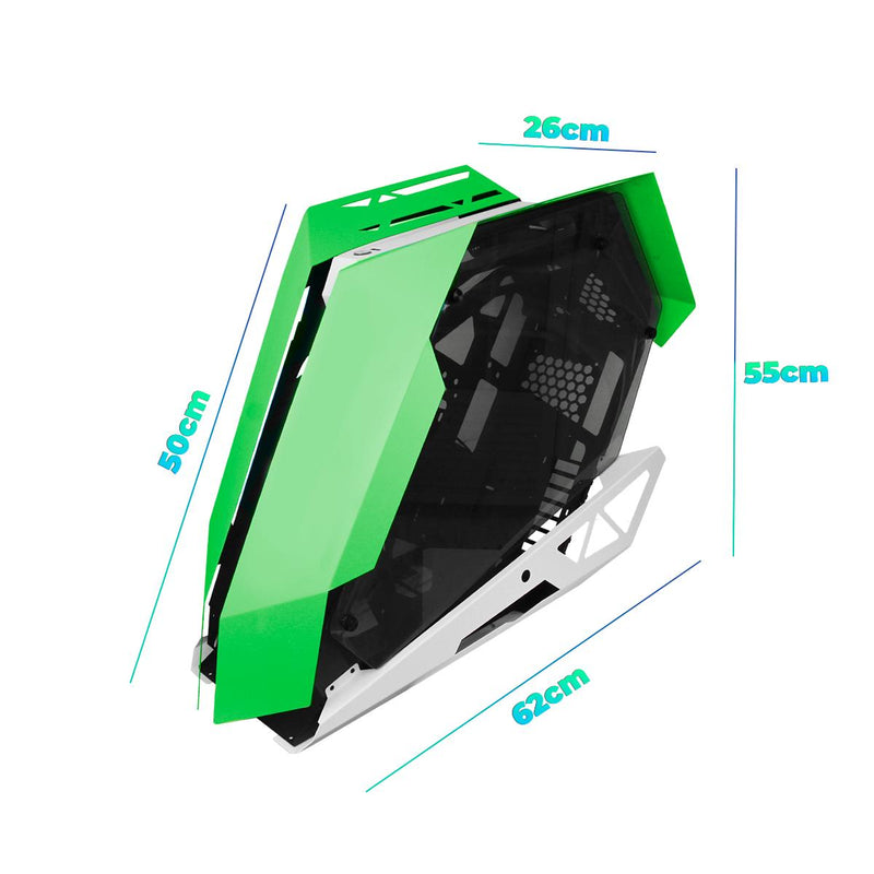 Gabinete Gamer Aitek RGB Lateral Vidro Temperado Suporte Water Cooler 240mm - DELTA-VIPER-GA