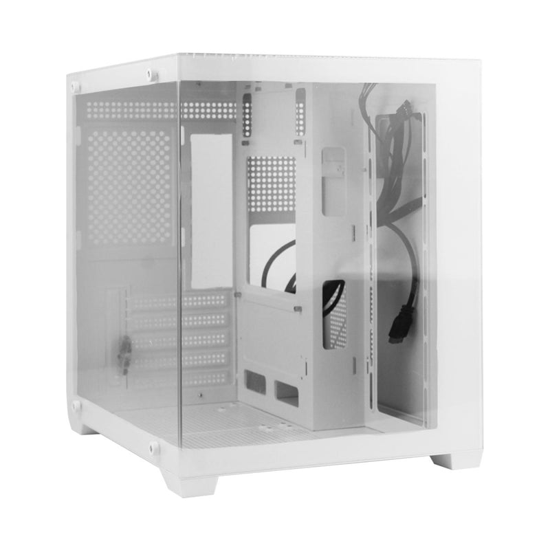 Gabinete Gamer Mini Tower Aitek Lateral Transparente, Suporte Water Cooler e 5 Slots - AGP-M33160B