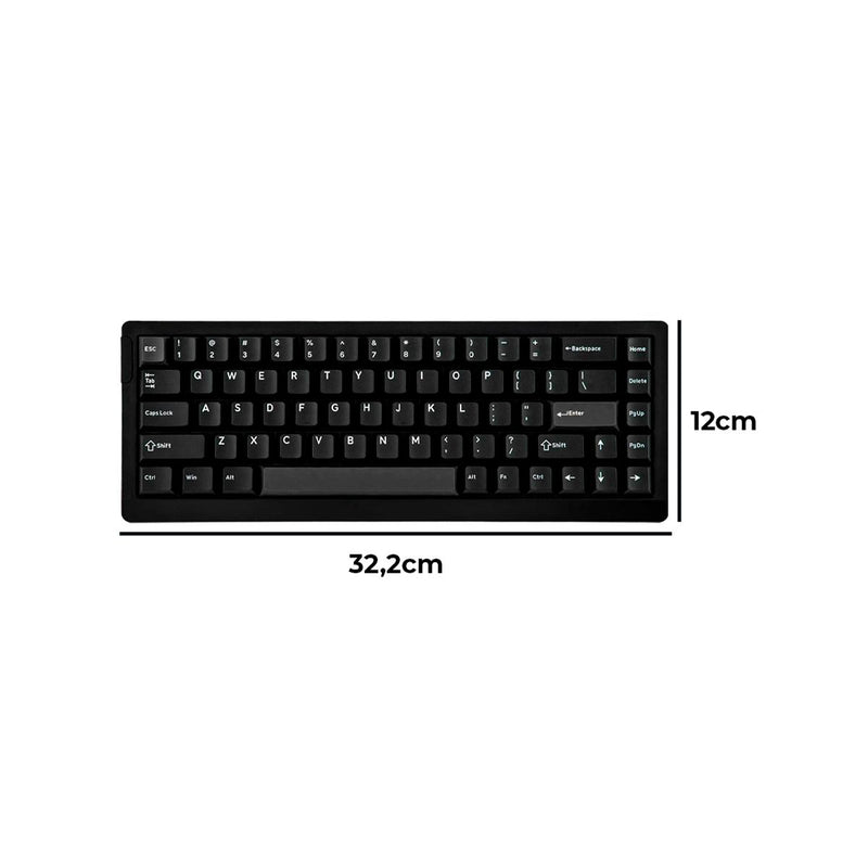Teclado Gamer EPOMAKER HE68 Lite 65% Hall Effect Switch Magnético RGB Actuation 0,01mm