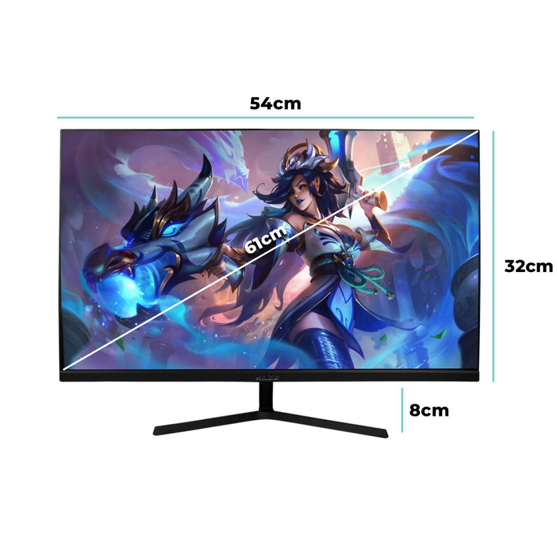 Monitor Gamer 24’’ FHD Curvo R1500 5ms 75Hz Kozz Redução Luz Azul - KZ-M2405C