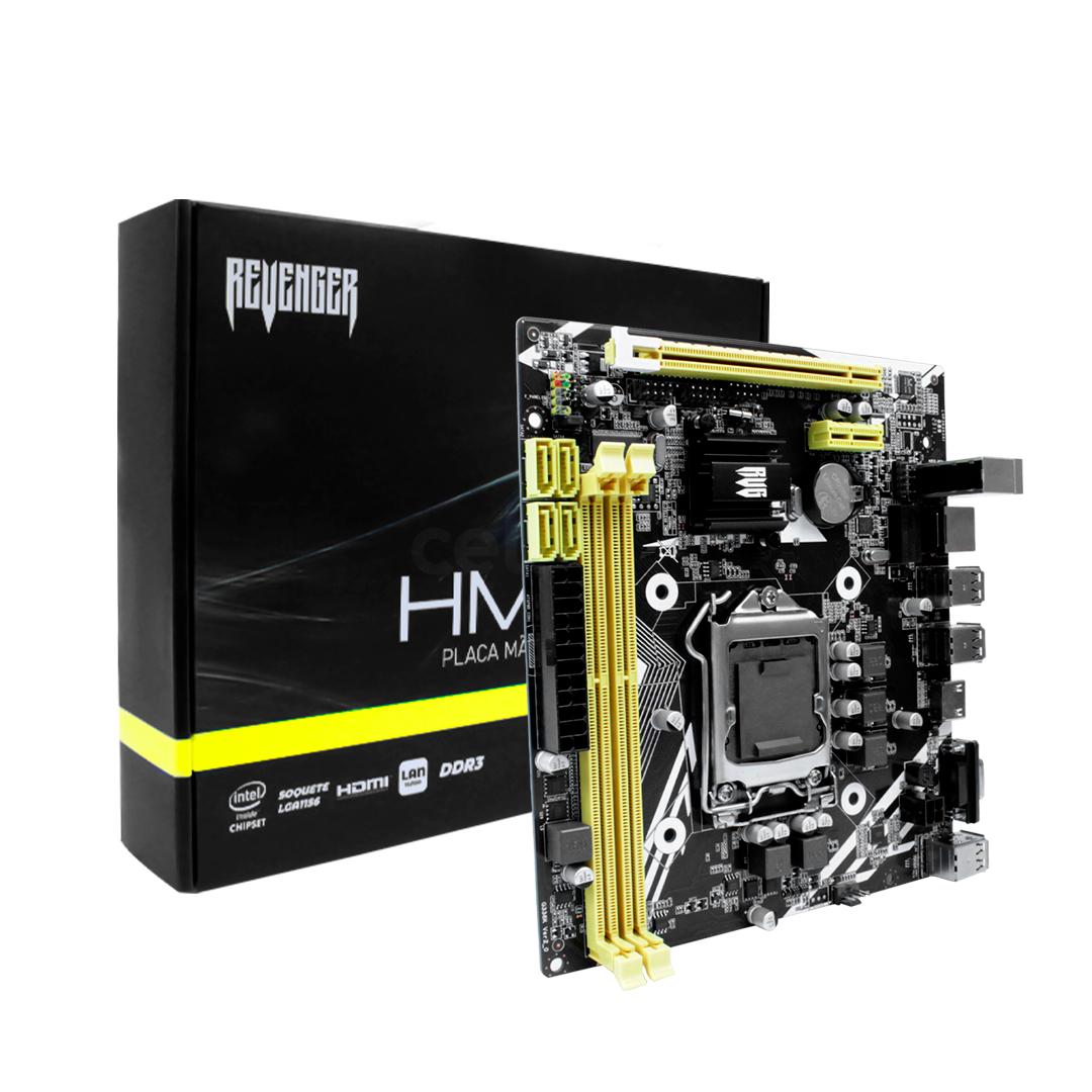 Placa Mãe Intel HM55 LGA1156 Micro ATX DDR3 Revenger HDMI VGA SATA 2.0 - G-HM55
