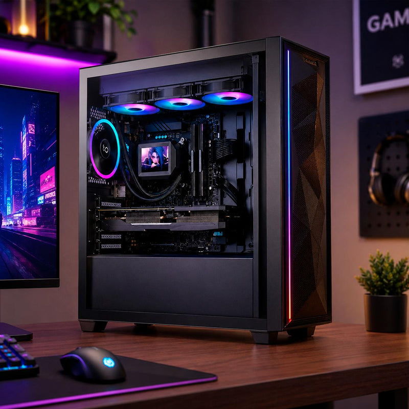 Water Cooler Lcd Rgb 360mm Silencioso Alta Performance 300W
