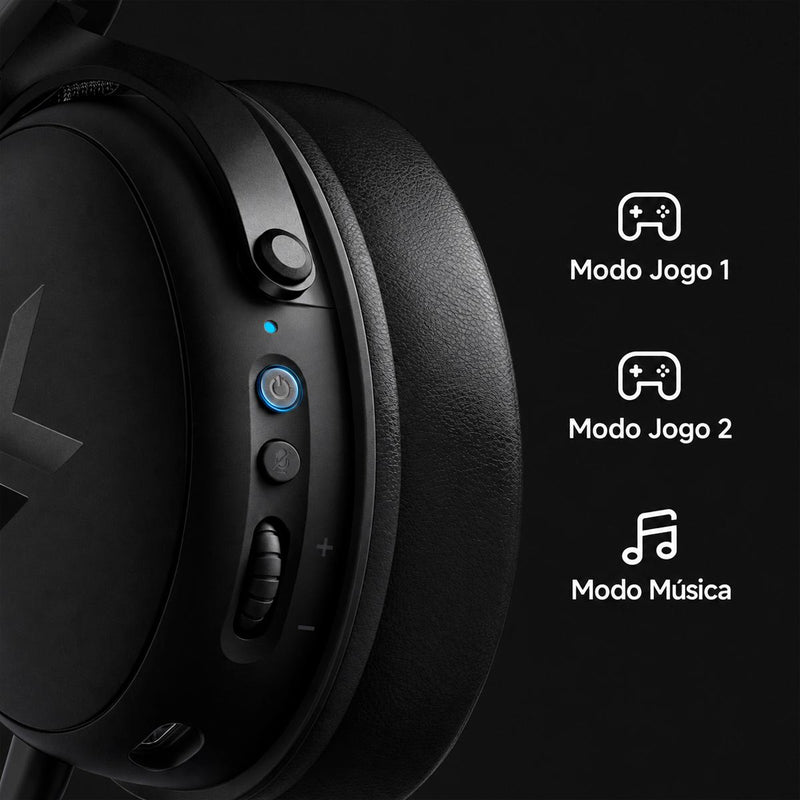 Headset Gamer Sem Fio MCHOSE V9 Pro 7.1 com Drivers de 53mm e 250 Horas de Bateria