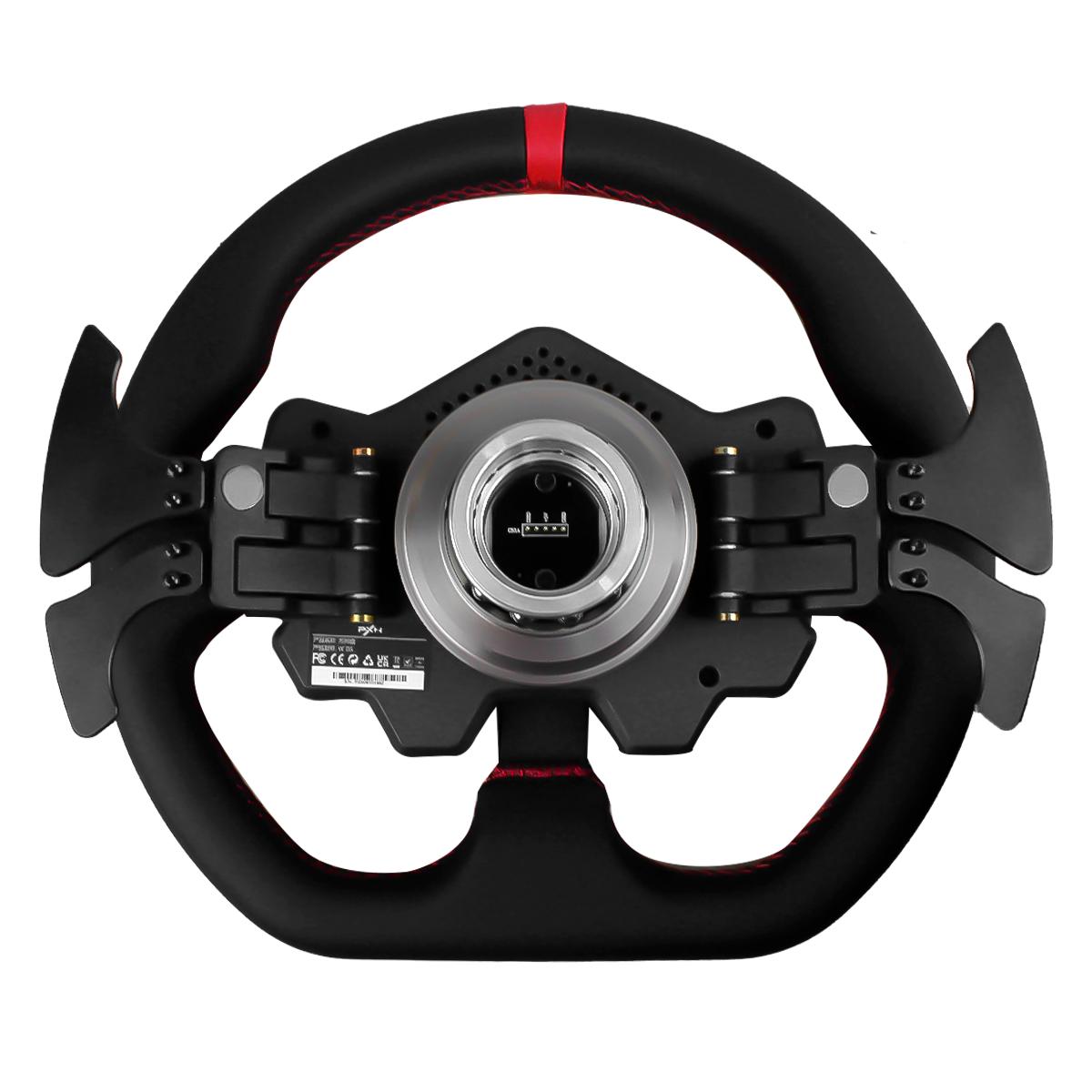 Kit Simulador de Corrida PXN V12Lite Gamer + Volante + Pedais Acelerador Freio e Embreagem Force Feedback