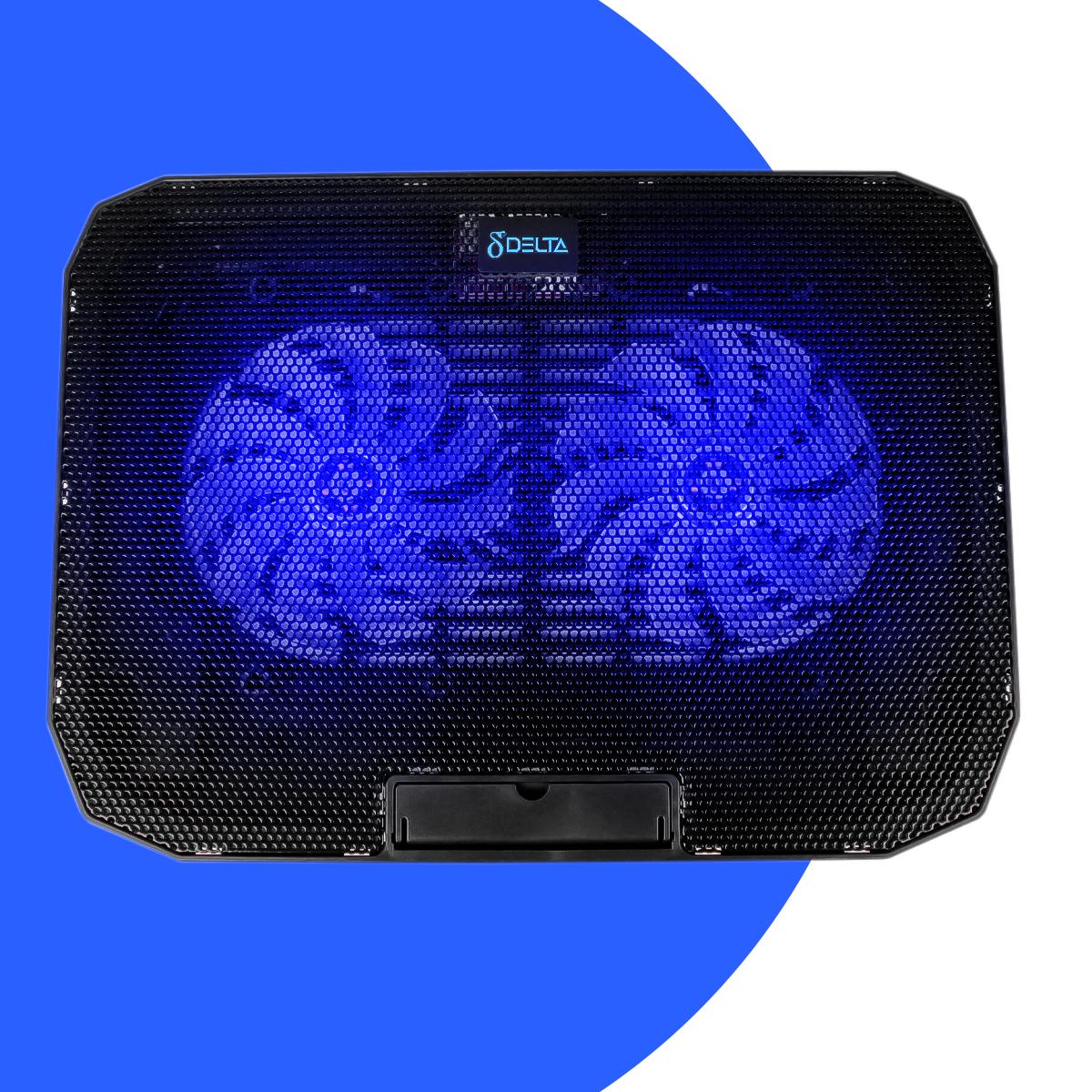 Suporte para Notebook Aitek com Cooler Duplo LED RGB Refrigeração Eficiente - DELTA-B1122