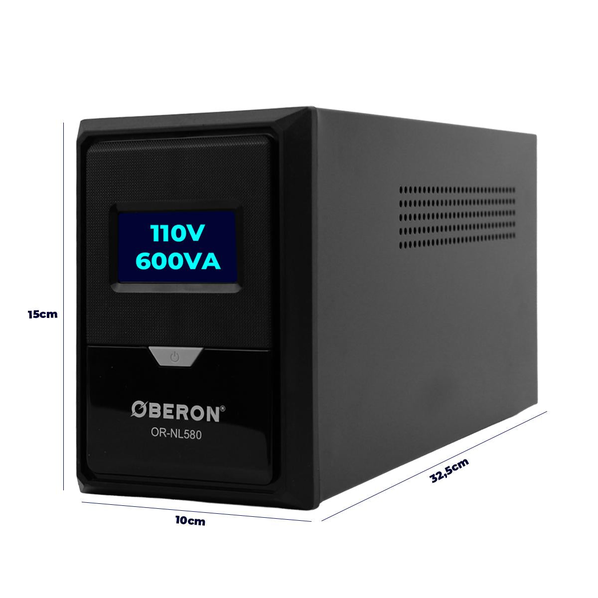 Nobreak Oberon 600VA 360W 110V com Bateria Interna Inclusa para Computador Roteador e Home Office - OR-NL580