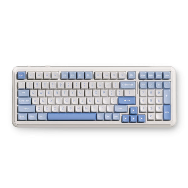 Teclado Gamer Sem Fio MCHOSE K99 V Tri-Modo Azul 8K Polling SOCD RGB 360°
