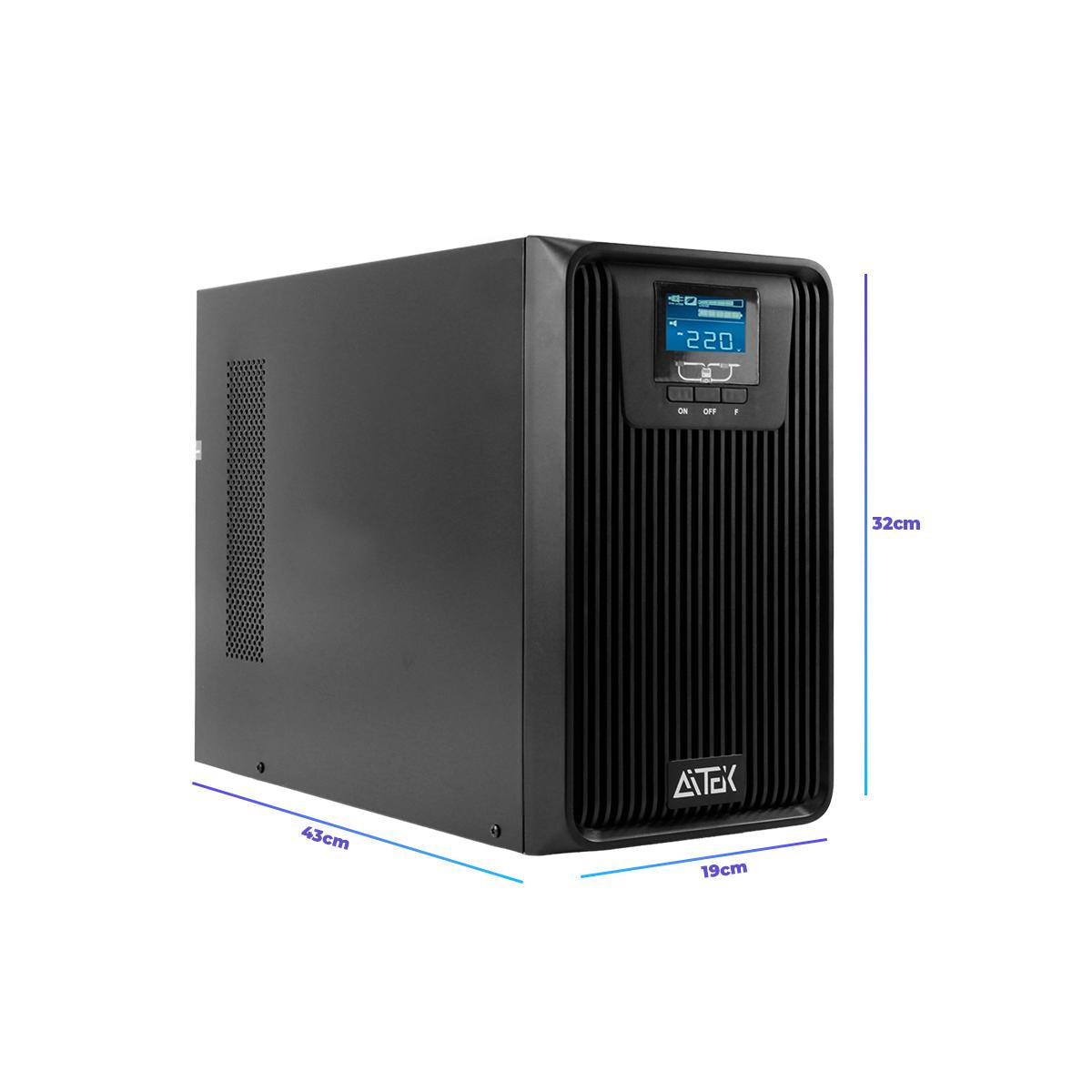 Nobreak Senoidal Puro Aitek 2700W 220V Potência e Segurança para Equipamentos Críticos - ANB-OL3500P