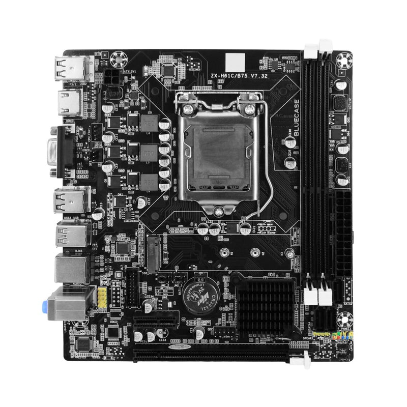 Placa Mãe Micro-ATX LGA1155 Bluecase com Suporte a 16GB DDR3, HDMI e USB 3.0 - BMBB75-D3HGU-M2