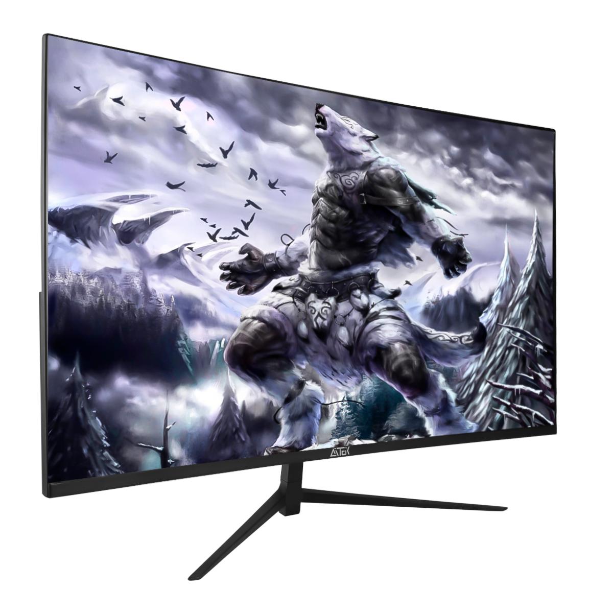 Monitor Gamer Curvo 27” Aitek Painel VA 180Hz 1ms HDMI DisplayPort G-Sync com Áudio Embutido - DELTA-M2722AC