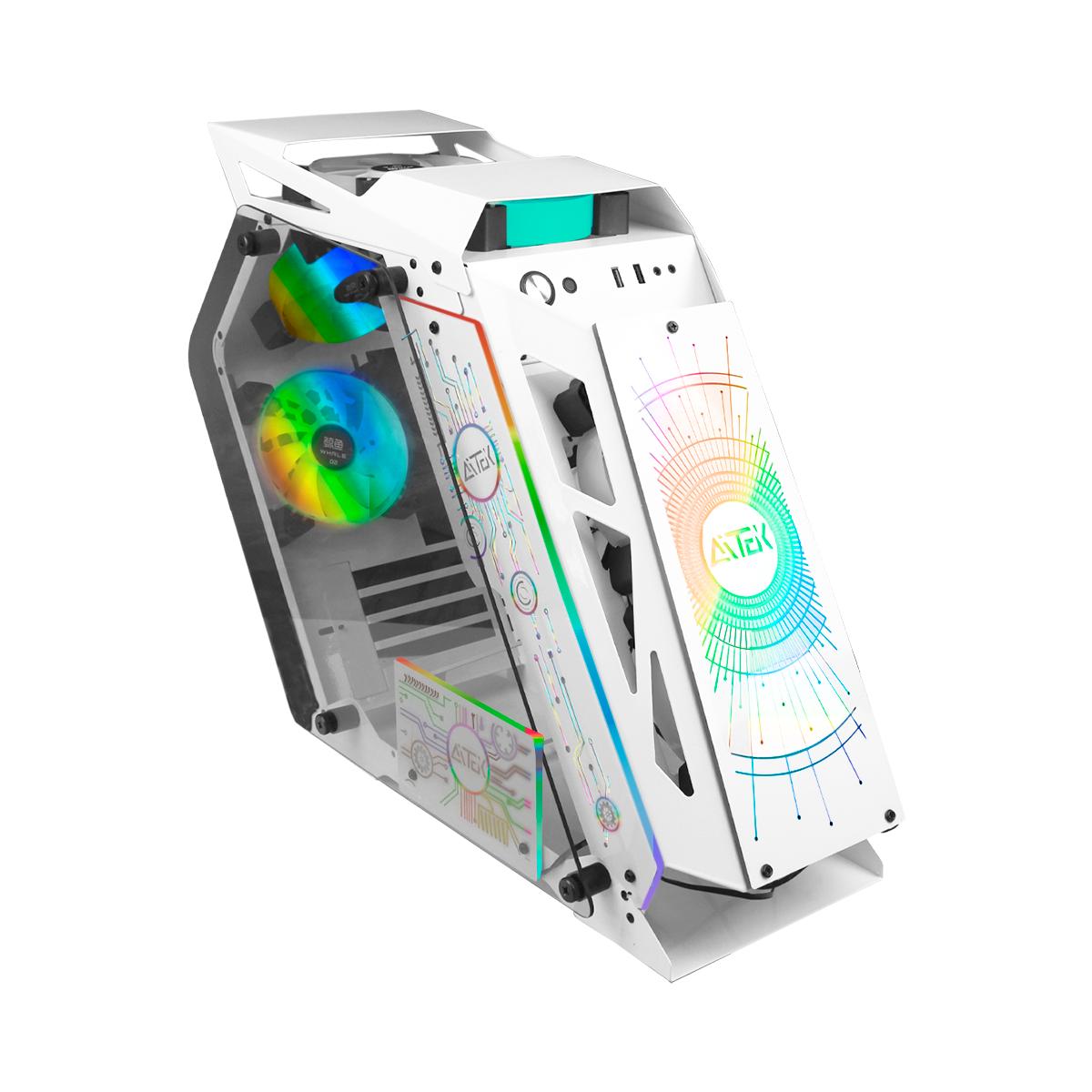 Gabinete Gamer Aquário Premium Aitek Vidro Temperado Triplo USB 3.0 Espaço para 6 Ventoinhas - AGP-M29165B