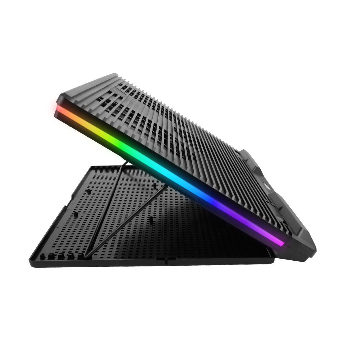 Base Ergonômica Notebook Aitek com 3 Coolers LED USB Alto Desempenho - DELTA-B3132G