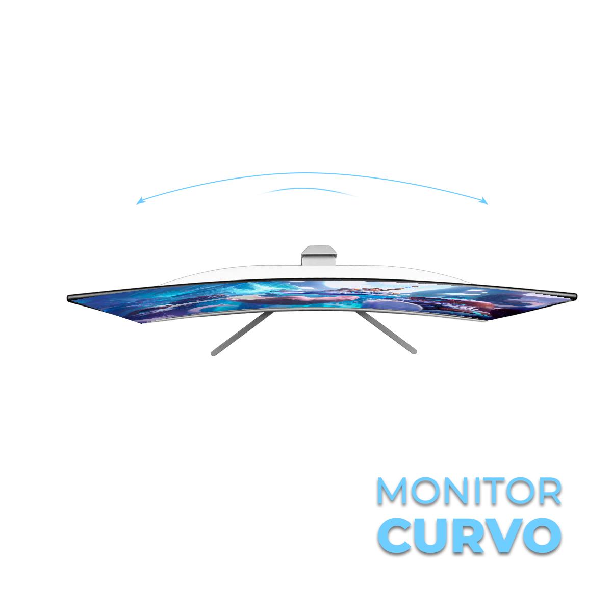 Monitor Gamer Curvo ERAS 23,8'' FHD 100Hz Imersão Total 3ms de Resposta Bluecase - BM24FFD4GCW