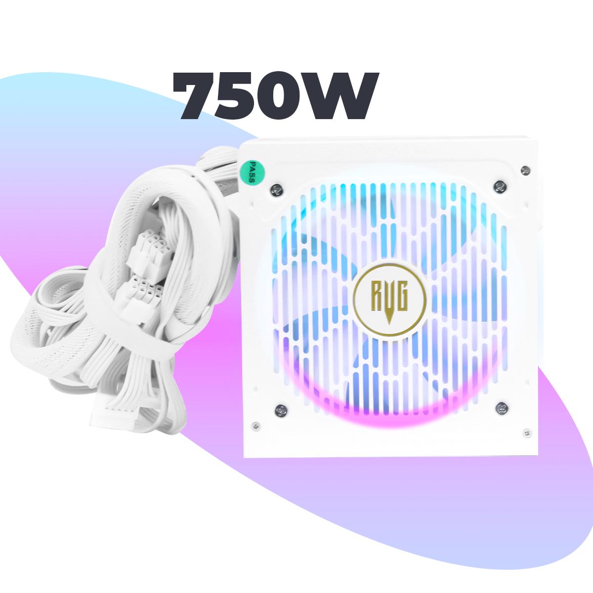 Fonte ATX Gamer 750W Revenger RGB 80 Plus Bronze Bivolt Silenciosa Ventoinha 120mm - FO-MAX06RGB