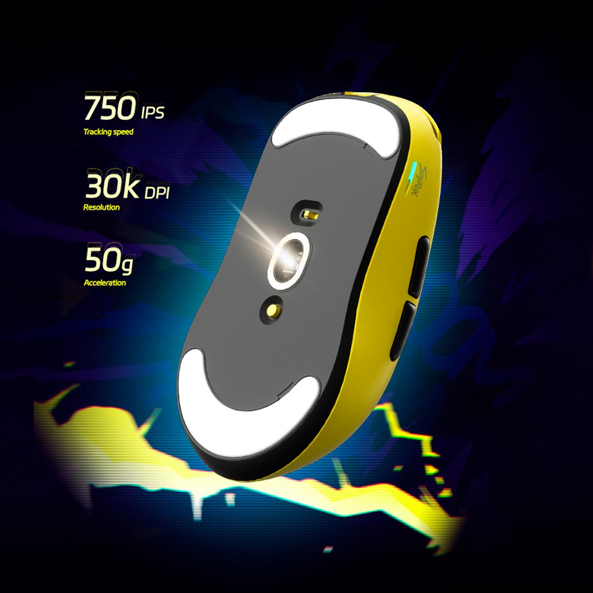 Mouse Gamer Sem Fio Scyrox 8000Hz Ultraleve 36g Precisão Absoluta para FPS e MOBA - ZD-V8