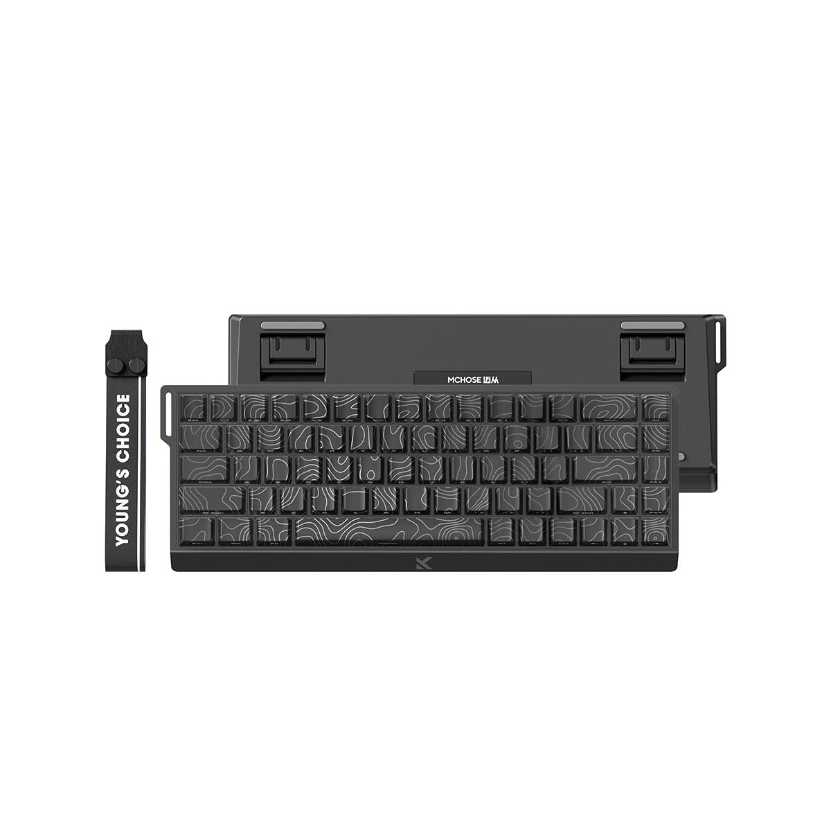 Teclado Gamer MCHOSE Ace 68 Preto Topographic Hall Effect 65% Iluminação RGB