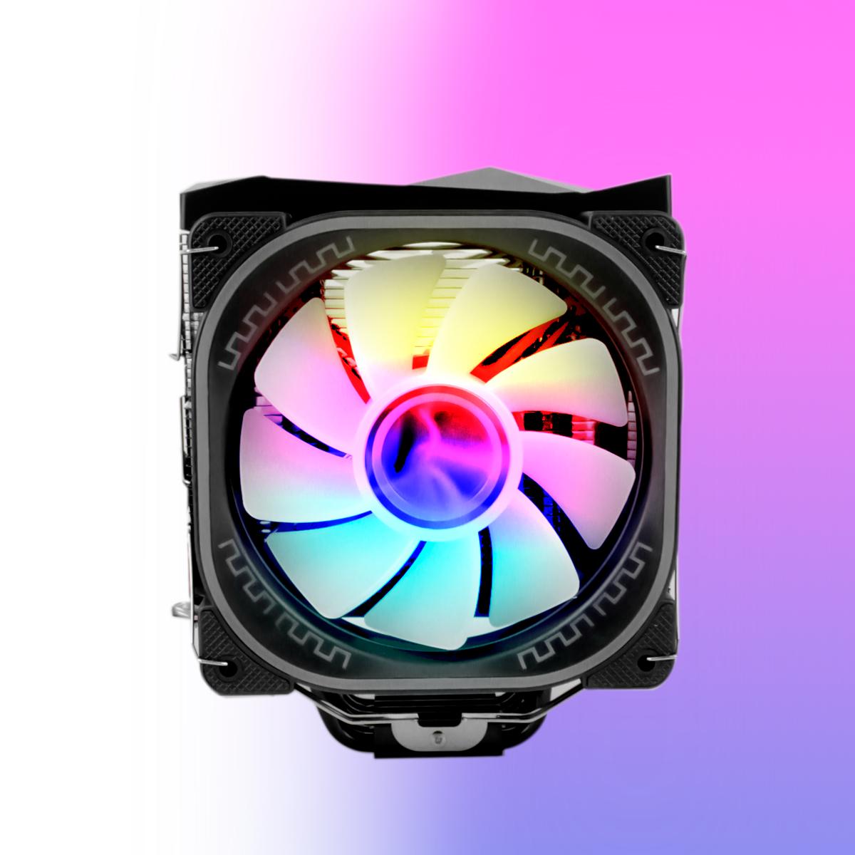 Cooler Fan Led RGB Aitek Resfriamento para Processador Ventoinha 12cm Silencioso - DELTA-C6220