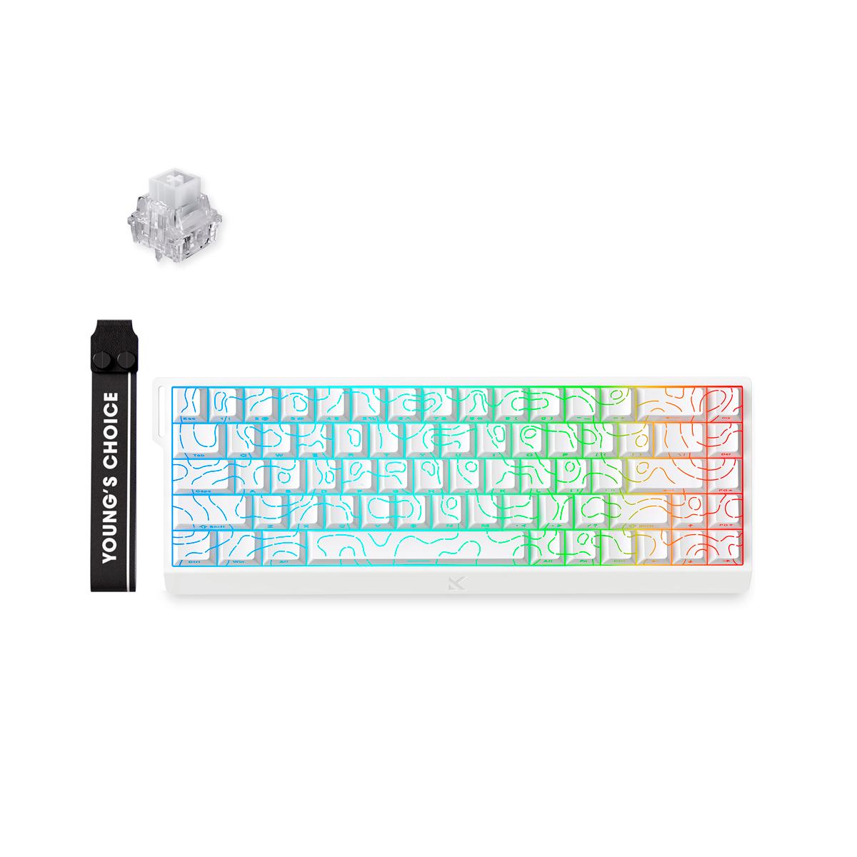 Kit Teclado MCHOSE Ace 68 RGB 128K + Mouse A7V2 Ultra 59g