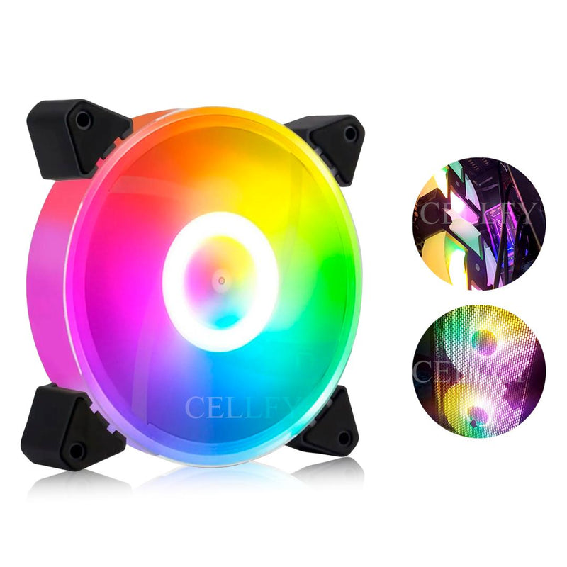 Cooler Fan Rgb 120mm Pc Gamer Fan Gabinete KP-VR306
