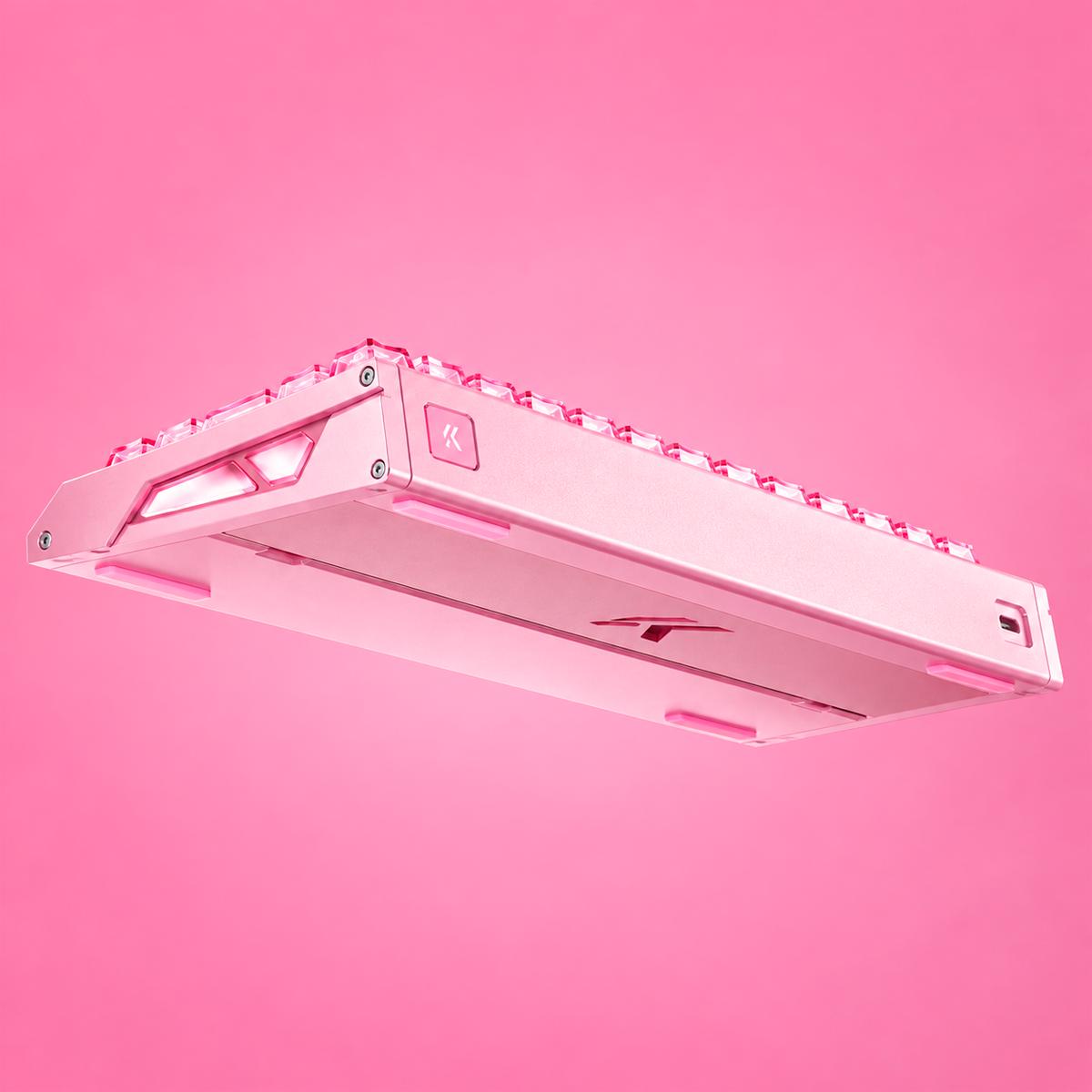MCHOSE Ace 68 GT Crystal Pink Teclado Magnético Hall Effect 65% com Rapid Trigger