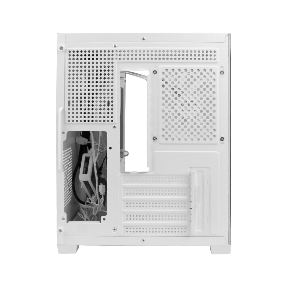 Gabinete Branco Para PC Gaming Aitek Premium com Lateral de Vidro Temperado e Suporte para Water Cooler - AGP-M33160CB