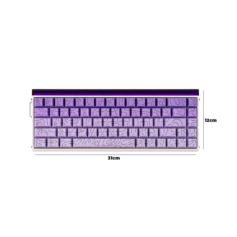 Teclado Gamer AULA Hero68 HE Hall Effect Premium Anti-Ghosting Total RGB Customizável
