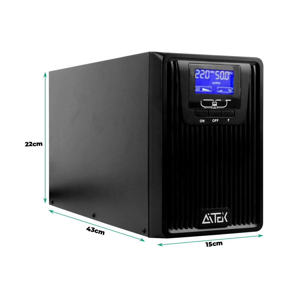 Nobreak Senoidal Puro 2500VA/1800W 220V Aitek Proteção de Alta Precisão para Eletrônicos - ANB-OL2500P