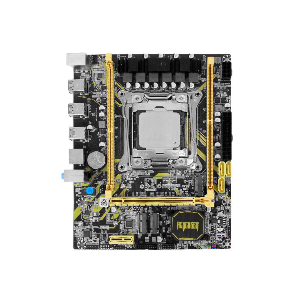 Placa Mãe LGA2011 V3/V4 DDR4 Revenger com Processador Xeon E5-2660V3 10 PCI-e M.2 Gigabit - G-X99C-60