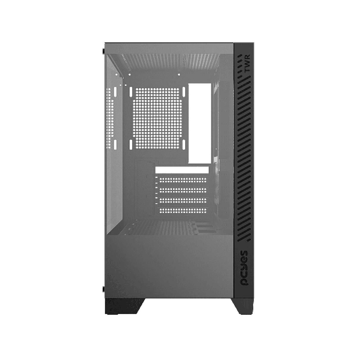 Gabinete Gamer Mid Tower Oderço com Vidro Temperado Duplo Para Setup Compatível com Water Cooler - GFFTWRBV