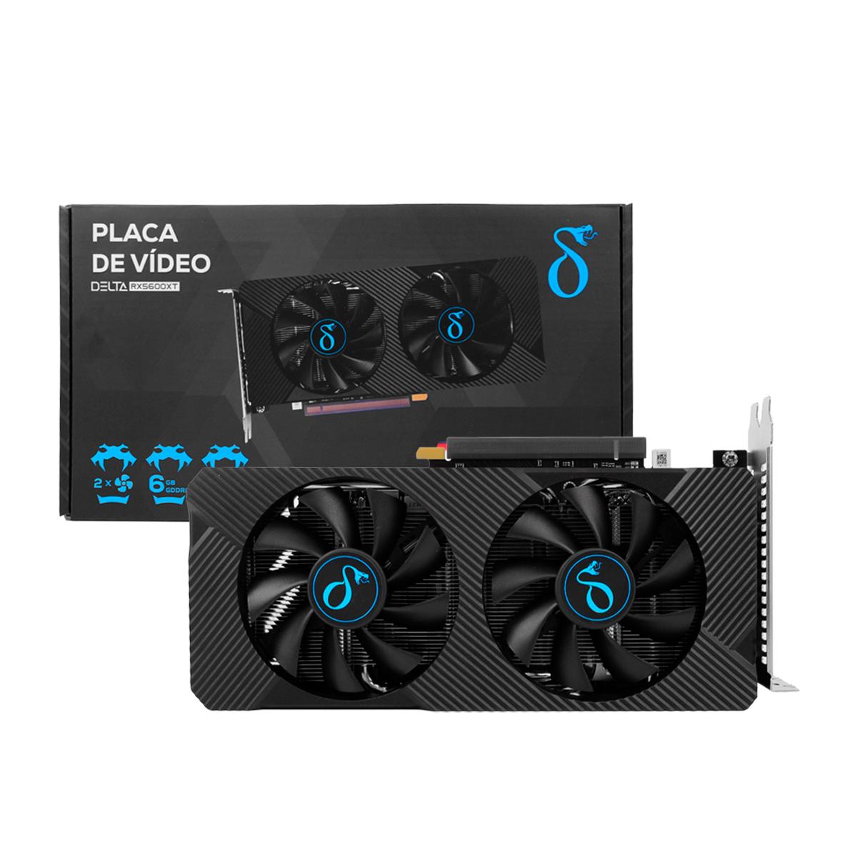 Placa Vídeo Gamer RX5600XT 6GB GDDR6 Aitek Clock 1375MHz HDMI DisplayPort - DELTA-RX5600XT