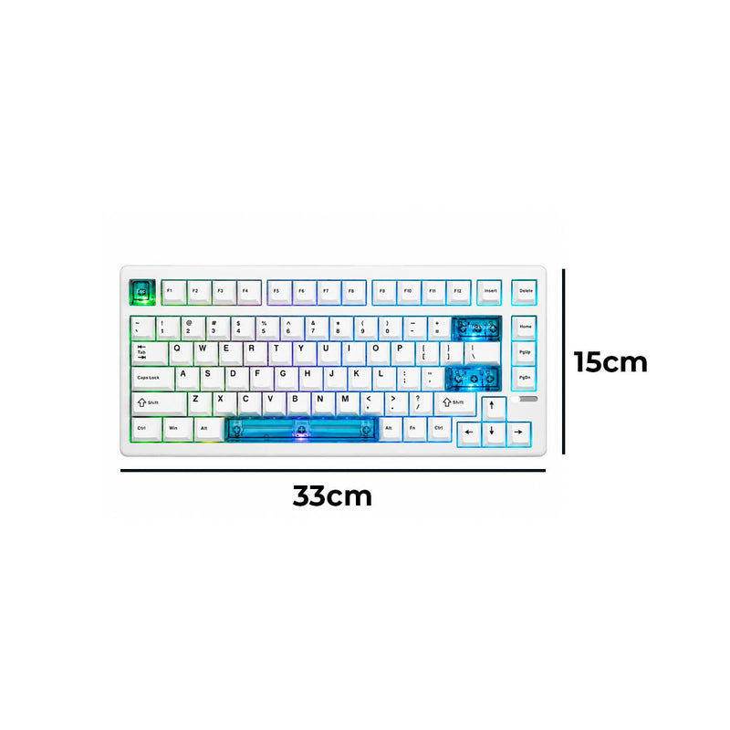 Teclado Magnético 75% EPOMAKER HE80 Hall Effect 8000Hz RGB USB-C